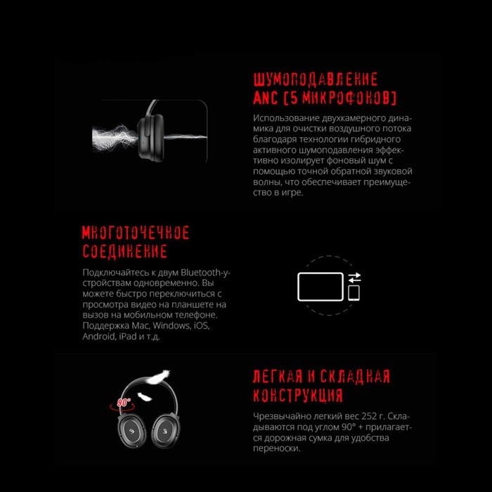 Наушники с микрофоном A4Tech Bloody M320 черный 1.5м мониторные BT оголовье (M320 BLACK) - фото 51428537 Наушники с микрофоном A4Tech Bloody M320 черный 1.5м мониторные BT оголовье (M320 BLACK) - фото 51428537