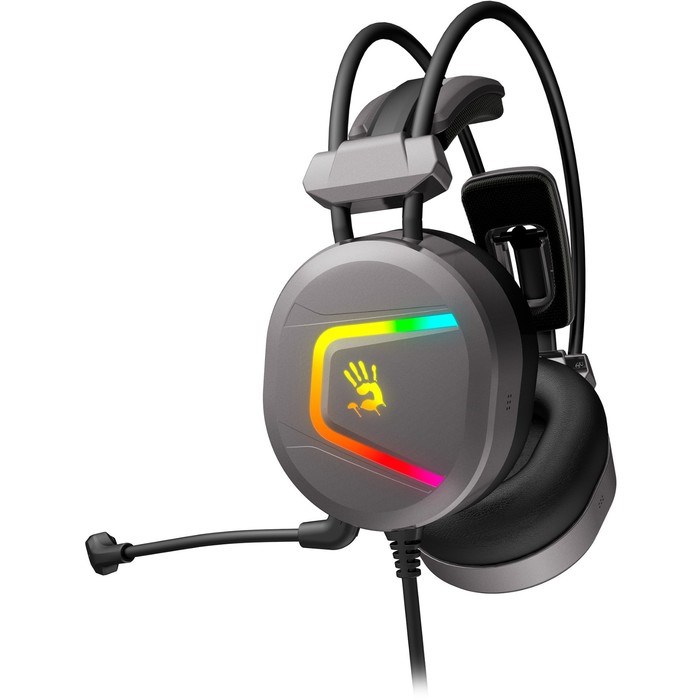 Наушники с микрофоном A4Tech Bloody MC750 серый 2.3м мониторные USB оголовье (MC750 GREY) - фото 51428549 Наушники с микрофоном A4Tech Bloody MC750 серый 2.3м мониторные USB оголовье (MC750 GREY) - фото 51428549