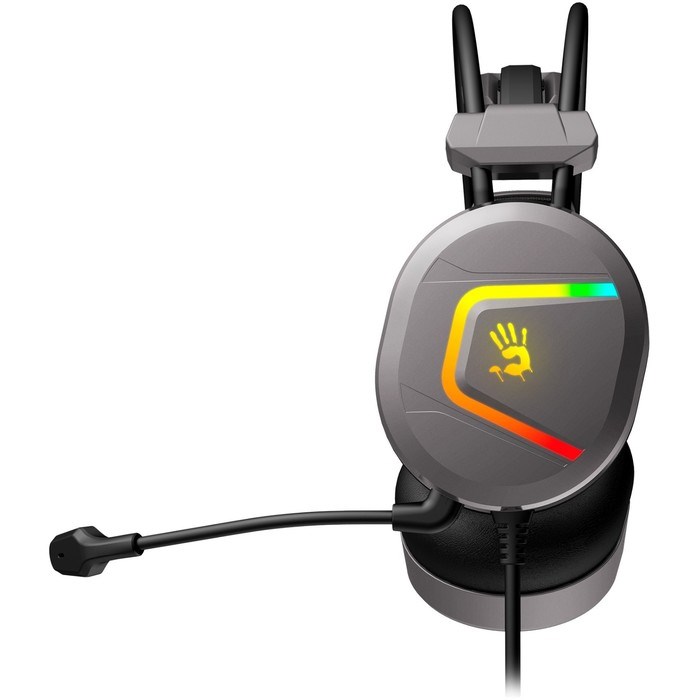 Наушники с микрофоном A4Tech Bloody MC750 серый 2.3м мониторные USB оголовье (MC750 GREY) - фото 51428551 Наушники с микрофоном A4Tech Bloody MC750 серый 2.3м мониторные USB оголовье (MC750 GREY) - фото 51428551