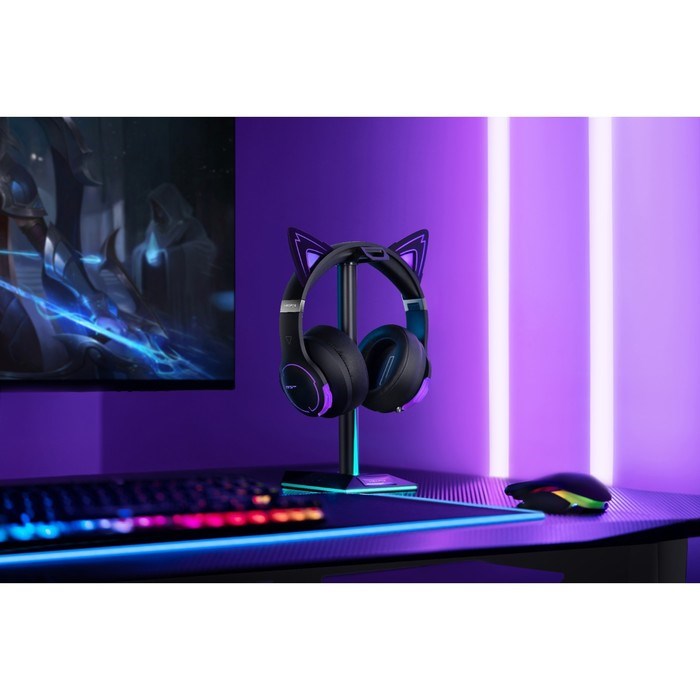 Наушники с микрофоном Edifier G5BT Cat черный мониторные BT оголовье - фото 51428644 Наушники с микрофоном Edifier G5BT Cat черный мониторные BT оголовье - фото 51428644