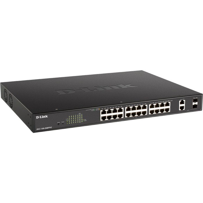 Коммутатор D-Link DGS-1100-26MPPV2/A3A 24G 2SFP 24PoE 90W управляемый - фото 51428979 Коммутатор D-Link DGS-1100-26MPPV2/A3A 24G 2SFP 24PoE 90W управляемый - фото 51428979