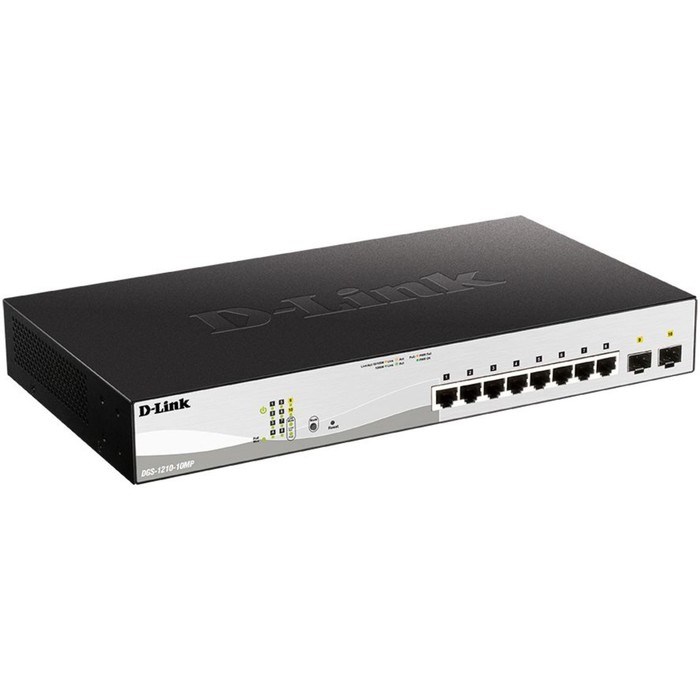 Коммутатор D-Link DGS-1210-10MP/FL 8G 2SFP 8PoE+ 130W управляемый - фото 51428986 Коммутатор D-Link DGS-1210-10MP/FL 8G 2SFP 8PoE+ 130W управляемый - фото 51428986