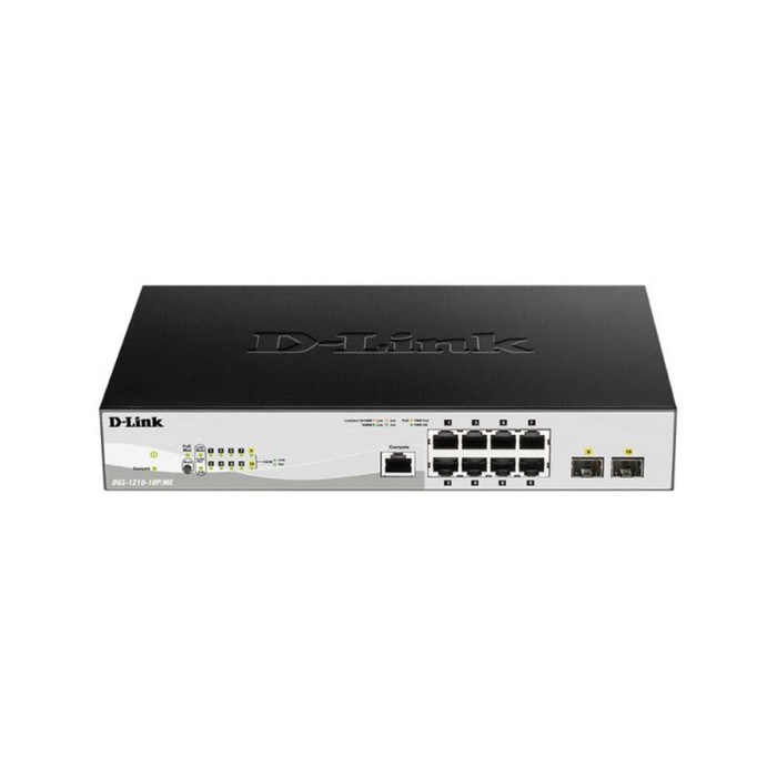 Коммутатор D-Link DGS-1210-10P/ME/B1A 8G 2SFP 8PoE управляемый - фото 51428991 Коммутатор D-Link DGS-1210-10P/ME/B1A 8G 2SFP 8PoE управляемый - фото 51428991