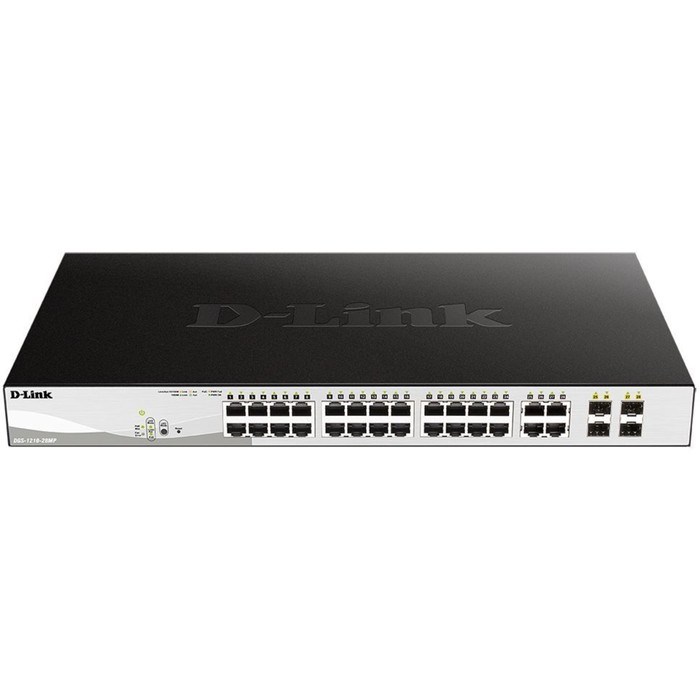 Коммутатор D-Link DGS-1210-28MP DGS-1210-28MP/F 24G 24PoE+ 370W настраиваемый - фото 51428999 Коммутатор D-Link DGS-1210-28MP DGS-1210-28MP/F 24G 24PoE+ 370W настраиваемый - фото 51428999