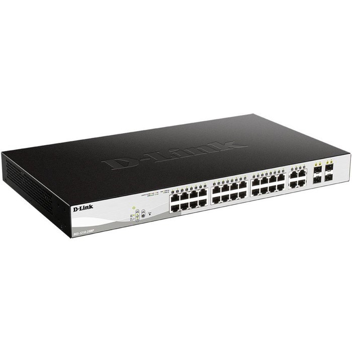 Коммутатор D-Link DGS-1210-28MP DGS-1210-28MP/F 24G 24PoE+ 370W настраиваемый - фото 51429000 Коммутатор D-Link DGS-1210-28MP DGS-1210-28MP/F 24G 24PoE+ 370W настраиваемый - фото 51429000