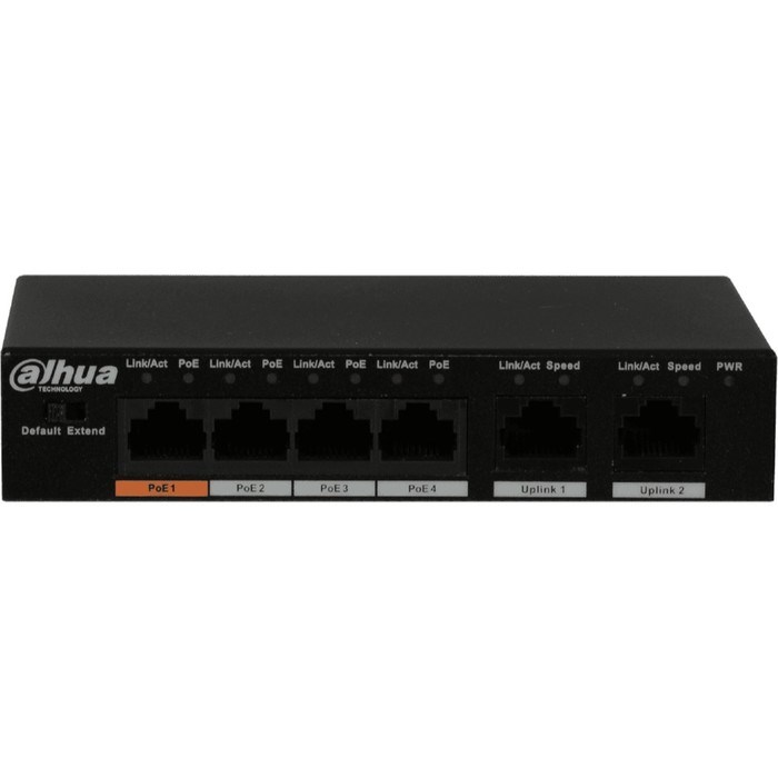 Коммутатор Dahua DH-PFS3006-4ET-60 4x100Mb 4PoE неуправляемый - фото 51429040 Коммутатор Dahua DH-PFS3006-4ET-60 4x100Mb 4PoE неуправляемый - фото 51429040