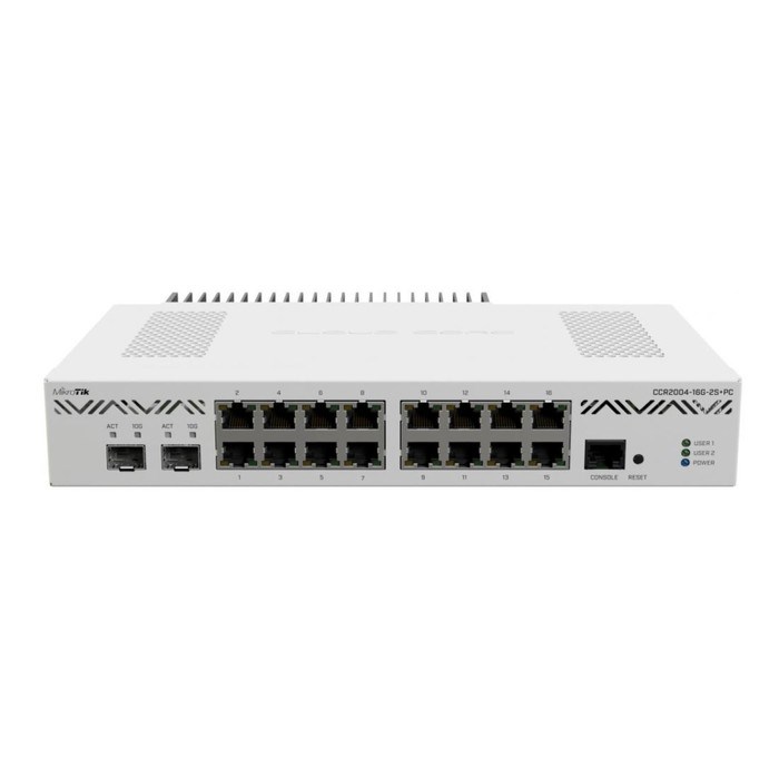 Коммутатор MikroTik CCR2004-16G-2S+PC 16G 2SFP+ управляемый - фото 51429102 Коммутатор MikroTik CCR2004-16G-2S+PC 16G 2SFP+ управляемый - фото 51429102