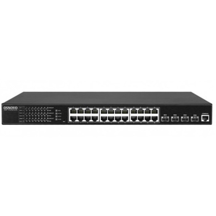 Коммутатор Osnovo SW-24G4X-1L 28G 4SFP+ 24PoE 400W управляемый - фото 51429141 Коммутатор Osnovo SW-24G4X-1L 28G 4SFP+ 24PoE 400W управляемый - фото 51429141