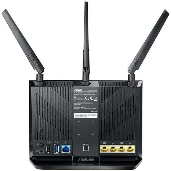 Роутер беспроводной Asus RT-AC86U AC2900 10/100/1000BASE-TX/4G ready черный - фото 51429238 Роутер беспроводной Asus RT-AC86U AC2900 10/100/1000BASE-TX/4G ready черный - фото 51429238