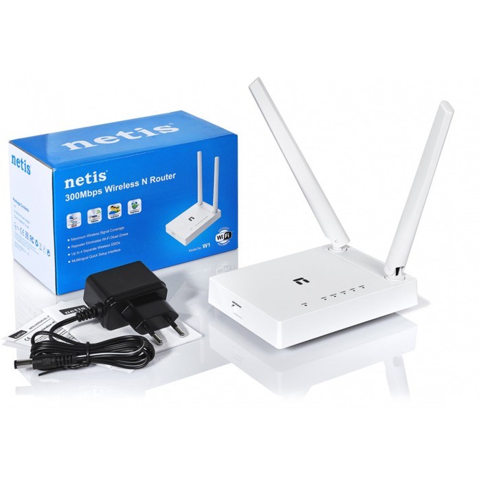 Роутер беспроводной Netis W1 N300 10/100BASE-TX белый - фото 51429499 Роутер беспроводной Netis W1 N300 10/100BASE-TX белый - фото 51429499