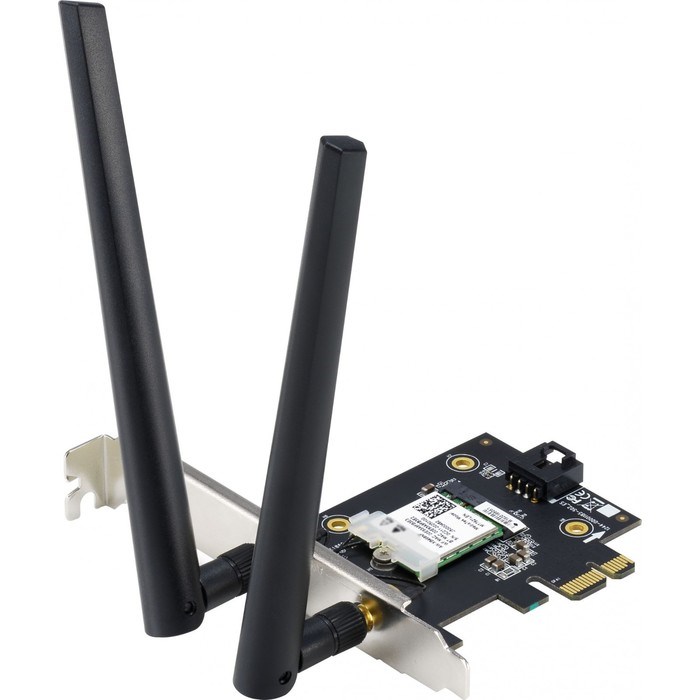 Сетевой адаптер WiFi + Bluetooth Asus PCE-AX1800 AX1800 PCI Express (ант.внеш.съем) 2ант. - фото 51429600 Сетевой адаптер WiFi + Bluetooth Asus PCE-AX1800 AX1800 PCI Express (ант.внеш.съем) 2ант. - фото 51429600