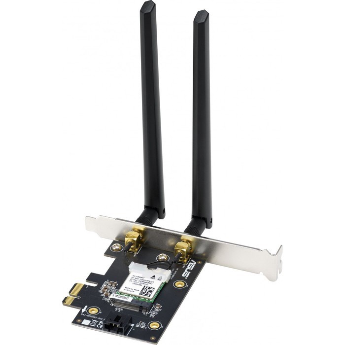 Сетевой адаптер WiFi + Bluetooth Asus PCE-AX1800 AX1800 PCI Express (ант.внеш.съем) 2ант. - фото 51429601 Сетевой адаптер WiFi + Bluetooth Asus PCE-AX1800 AX1800 PCI Express (ант.внеш.съем) 2ант. - фото 51429601