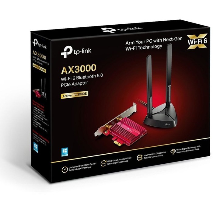 Сетевой адаптер WiFi + Bluetooth TP-Link Archer TX3000E AX3000 PCI Express (ант.внеш.съем) 2 10047 - фото 51429747 Сетевой адаптер WiFi + Bluetooth TP-Link Archer TX3000E AX3000 PCI Express (ант.внеш.съем) 2 10047 - фото 51429747