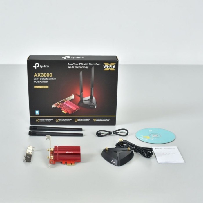 Сетевой адаптер WiFi + Bluetooth TP-Link Archer TX3000E AX3000 PCI Express (ант.внеш.съем) 2 10047 - фото 51429748 Сетевой адаптер WiFi + Bluetooth TP-Link Archer TX3000E AX3000 PCI Express (ант.внеш.съем) 2 10047 - фото 51429748