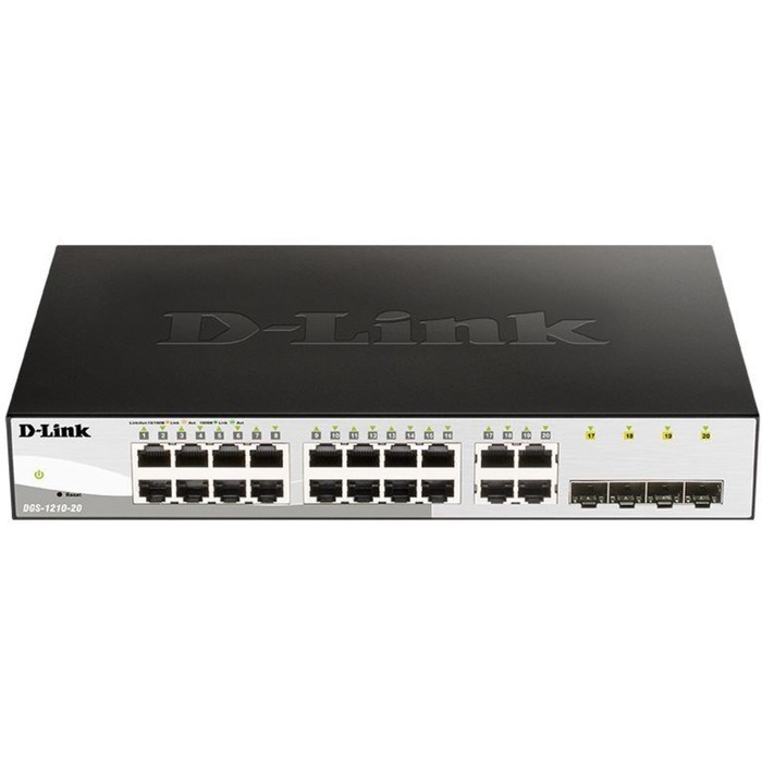 Коммутатор D-Link DGS-1210-20/F 16G настраиваемый - фото 51429899 Коммутатор D-Link DGS-1210-20/F 16G настраиваемый - фото 51429899