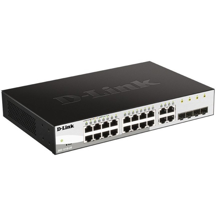 Коммутатор D-Link DGS-1210-20/F 16G настраиваемый - фото 51429900 Коммутатор D-Link DGS-1210-20/F 16G настраиваемый - фото 51429900