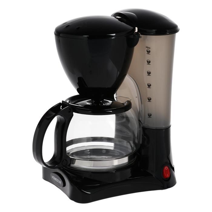 Кофеварка HOMESTAR HS-2021, капельная, 550 Вт, 0.6 л, черная - фото 51430109 Кофеварка HOMESTAR HS-2021, капельная, 550 Вт, 0.6 л, черная - фото 51430109