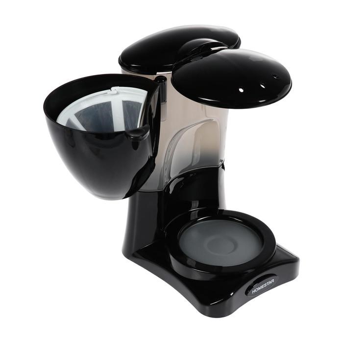 Кофеварка HOMESTAR HS-2021, капельная, 550 Вт, 0.6 л, черная - фото 51430114 Кофеварка HOMESTAR HS-2021, капельная, 550 Вт, 0.6 л, черная - фото 51430114