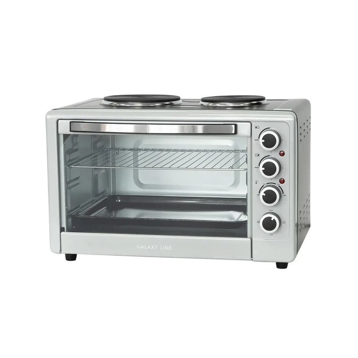 Мини-печь Galaxy GL 2607, 1650 Вт, 48 л, 100-250°С, подсветка, серебристая - фото 51430221 Мини-печь Galaxy GL 2607, 1650 Вт, 48 л, 100-250°С, подсветка, серебристая - фото 51430221