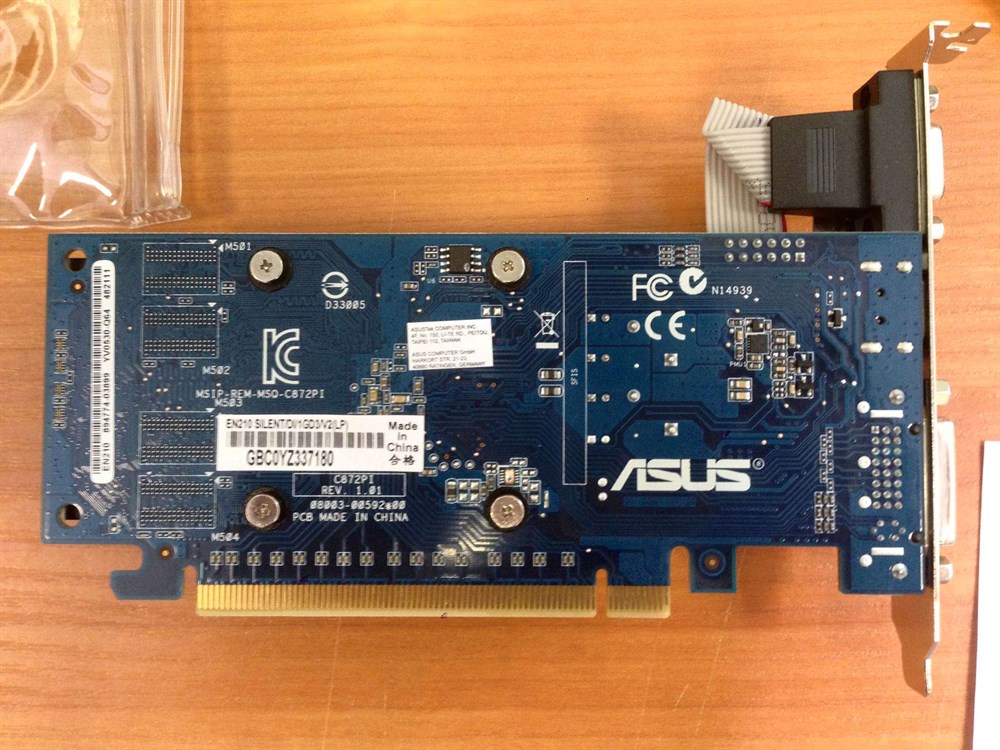 Видеокарта ASUS GeForce 210 1G, EN210 SILENT/DI/1GD3/V2(LP) oem б\у - фото 51441304 Видеокарта ASUS GeForce 210 1G, EN210 SILENT/DI/1GD3/V2(LP) oem б\у - фото 51441304