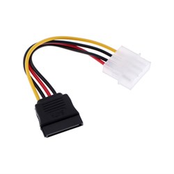 Кабель-переходник питания Cablexpert CC-SATA-PS, Molex(4pin)(m)-SATA(15pin)(f), 0.15 м - фото 51363222
