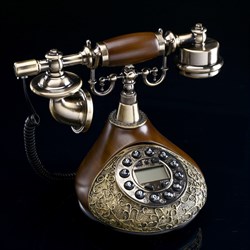 Ретро-телефон «Капля с узором», 19×26×22 см - фото 51363251