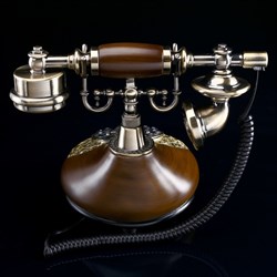 Ретро-телефон «Капля с узором», 19×26×22 см - фото 51363252