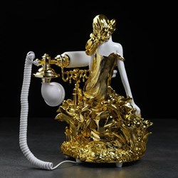 Ретро-телефон «Девушка и лилия», громкая связь, - фото 51363382