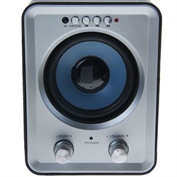 Компьютерные колонки 2.1 SmartBuy BUZZ SBA-2600, 2х1 Вт+3 Вт, MP3, FM, ПДУ, USB, черно-серые - фото 51363428