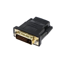 Переходник Luazon PL-005, HDMI (f) - DVI-D (m), чёрный - фото 51363837