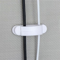 Держатели для проводов, набор 3 шт., на 5 проводов, белые - фото 51363960