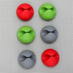 Зажимы для проводов, набор 6 шт., пластик, МИКС - фото 51363968