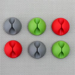 Зажимы для проводов, набор 6 шт., пластик, МИКС - фото 51363969