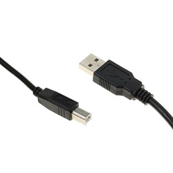 Кабель Luazon, USB A - USB B, для подключения принтера, 1.5 м, чёрный - фото 51363988