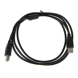 Кабель Luazon, USB A - USB B, для подключения принтера, 1.5 м, чёрный - фото 51363989
