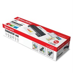 Ламинатор A4 75-125 мкм, 2 вала, скорость 30 см/мин, BRAUBERG L460 - фото 51364191