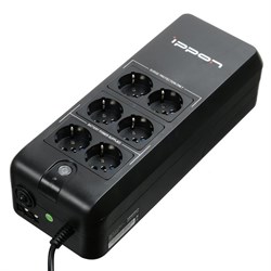 Источник бесперебойного питания Ippon Back Verso 600, 300 Вт, 600 ВА, чёрный - фото 51364232