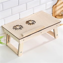 Столик для ноутбука складной «Цветок», 50×30×21 см - фото 51364257