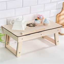 Столик для ноутбука складной «Цветок», 50×30×21 см - фото 51364262