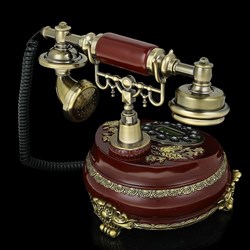 Ретро-телефон «Бабочка», громкая связь, 23×26 см, коричневый - фото 51364264