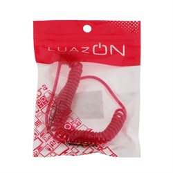 Кабель аудио LuazON, AUX, Jack 3.5 (m)-Jack 3.5 (m), штекер на пружине, 1 м, МИКС - фото 51364319