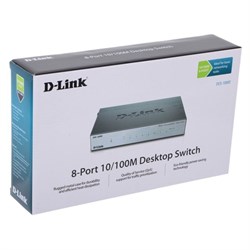 Коммутатор D-Link DES-1008D/L2B неуправляемый настольный 8x10/100BASE-TX - фото 51364528