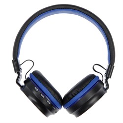 Наушники беспроводные Luazon HQ-3, складные, микрофон, microSD, черно-синие - фото 51364783