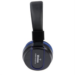 Наушники беспроводные Luazon HQ-3, складные, микрофон, microSD, черно-синие - фото 51364785