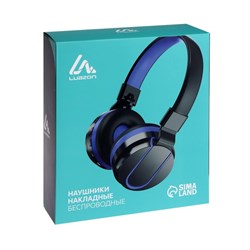 Наушники беспроводные Luazon HQ-3, складные, микрофон, microSD, черно-синие - фото 51364792