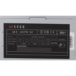 Блок питания Accord ATX 500W ACC-500W-12 (24+4+4pin) APFC 120mm fan 4xSATA - фото 51364904
