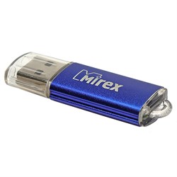 Флешка Mirex UNIT AQUA, 32 ГБ, USB 2.0, чтение до 25 Мб/с, запись до 15 Мб/с, синяя - фото 51365118