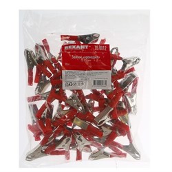 Зажим Rexant 16-0012, крокодил, 50 мм, 10 А, МИКС - фото 51365240