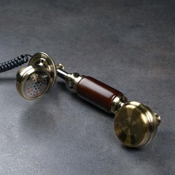 Ретро-телефон «Альсено», громкая связь, выложенный лаврами, 23×26 см - фото 51365261