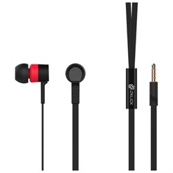 Наушники с микрофоном Oklick HS-S-220, вклад., в ушной раковине, провод 1.1 м, красно-черные - фото 51365376